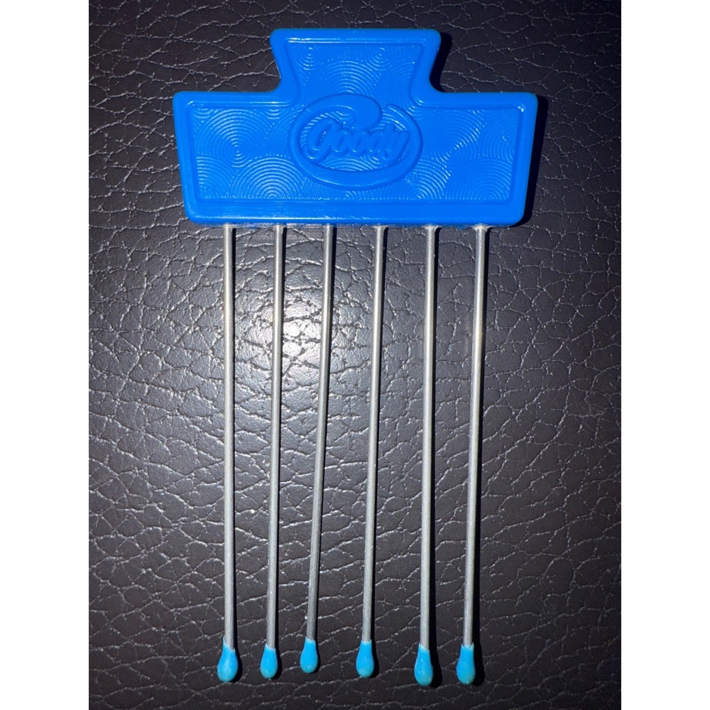 Vintage Goody Hair Pick Comb Blue Plastic Handle 6 Prong Hair‎ Styling Tool